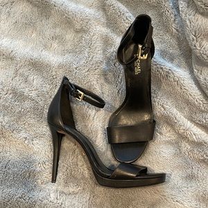 Michael Kors Black Strap Heel
